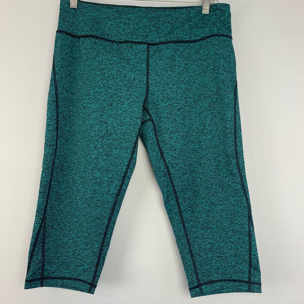 ZELLA | Green/Black Cropped Leggings - L - Picture 2 of 5